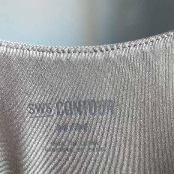 Tan/Skin Tone Racerback Bodysuit - Picture 3 of 5